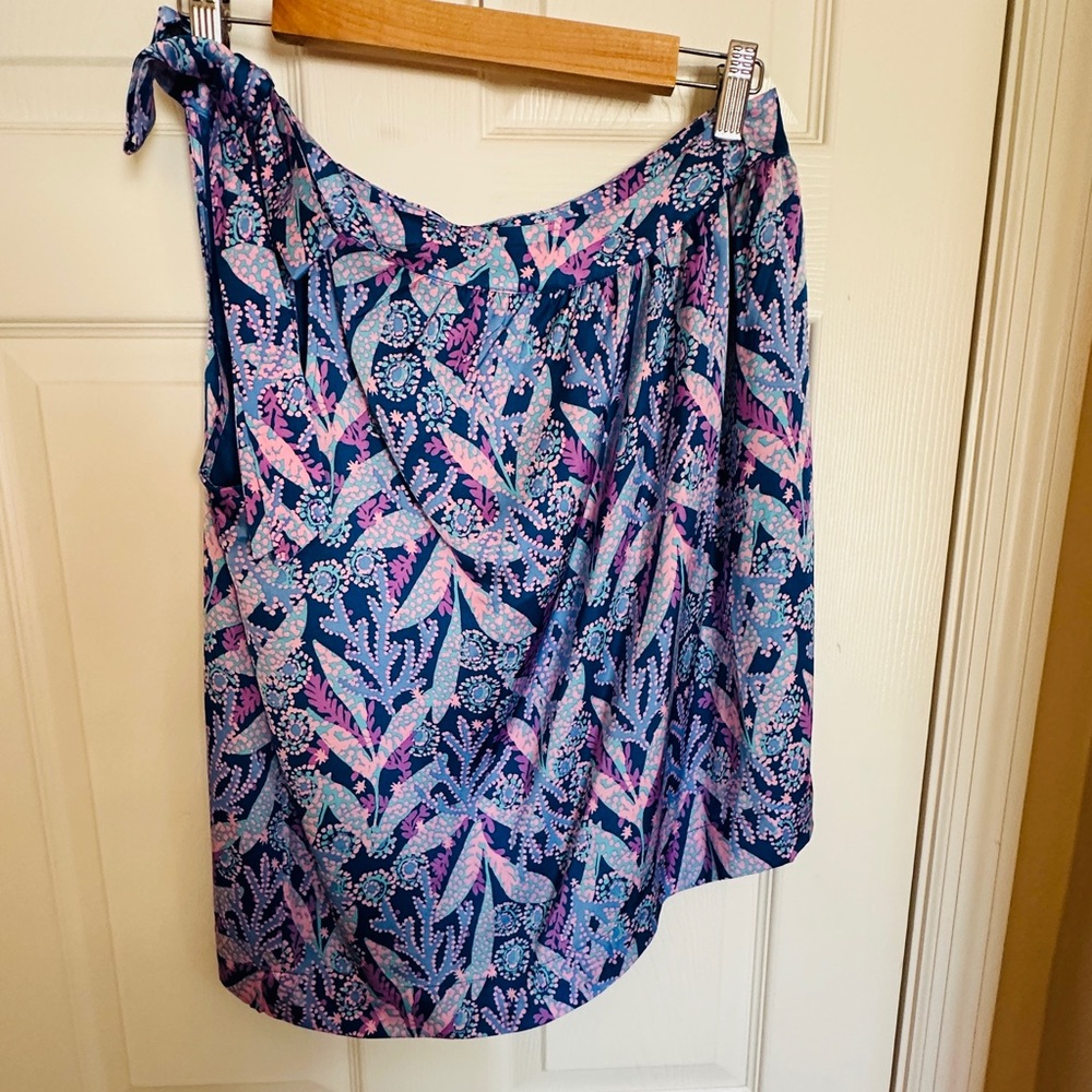 NWT Lilly Pulitzer Bexler One Shoulder Top - Picture 2 of 9